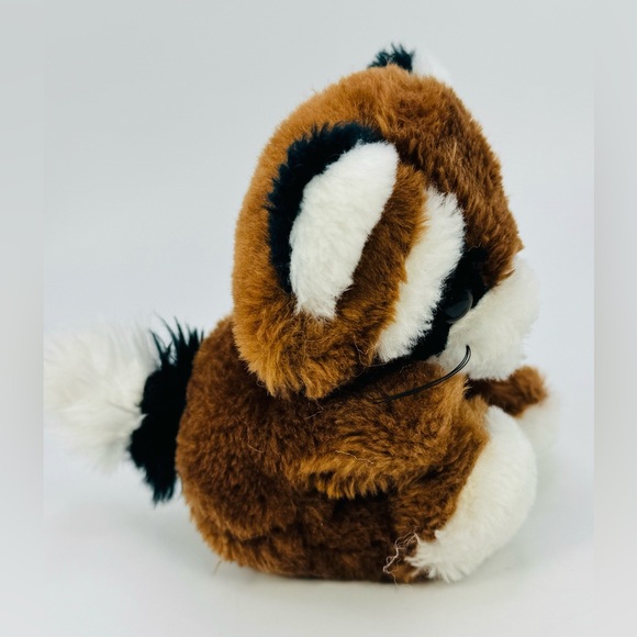 Russ Berrie &Co Reggie Brown RACCOON Small Mini Plush Stuffed Animal 5” VTG - Picture 6 of 8